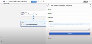 Choose an Odoo database for product lookup.