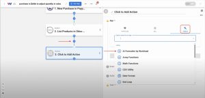 Add an AI Formatter step to prepare data for Zettle Purchases with Odoo.