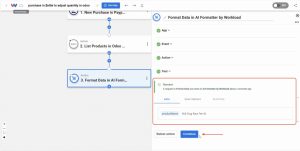 Successful AI Formatter test returning the product name.