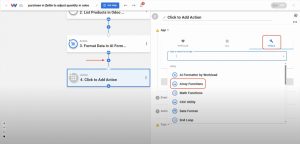 Add an Array Functions step to the automation.