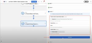 Map data fields to match products for Zettle Purchases with Odoo.