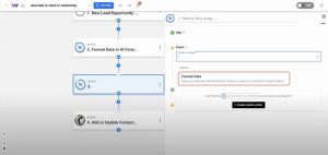 Selecting Format Data to extract birthday for the Odoo leads to Mailchimp workflow.