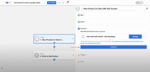 Sign in to connect your Odoo account and enable Odoo Products in Google Sheets.