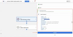 Test the Zettle trigger to pull in recent purchase data for the Zettle Purchases with Odoo automation.