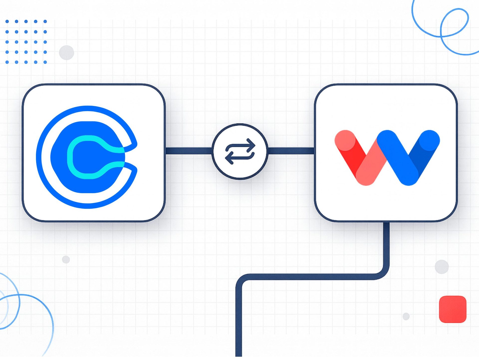 Connect Calendly to Workload illustration showing the two apps linked together with a digital connector