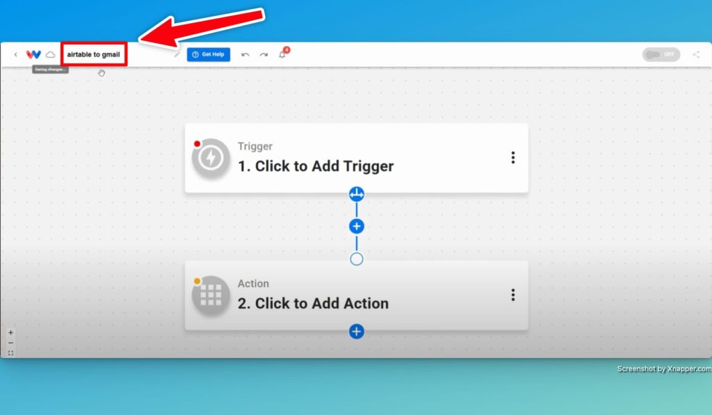 Give the Airtable Gmail Integration a clear title.