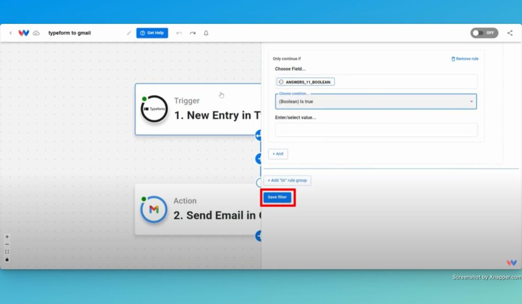 Save your workflow to update it to use Workload Editor filters.