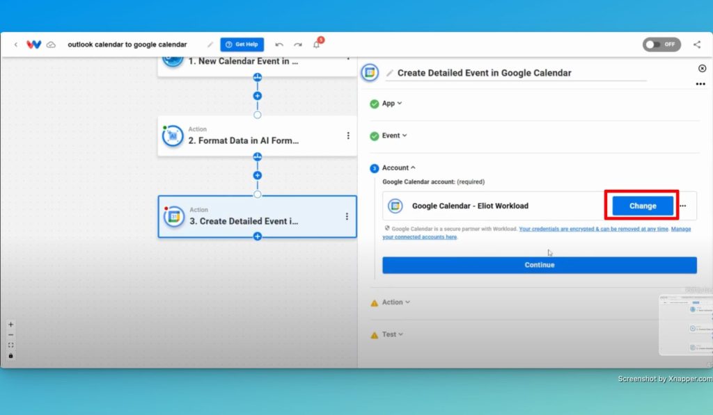 Securely login to your Google Calendar account.